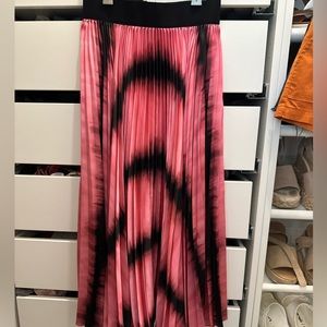 Alice and Olivia Pleated Midi Skirt
